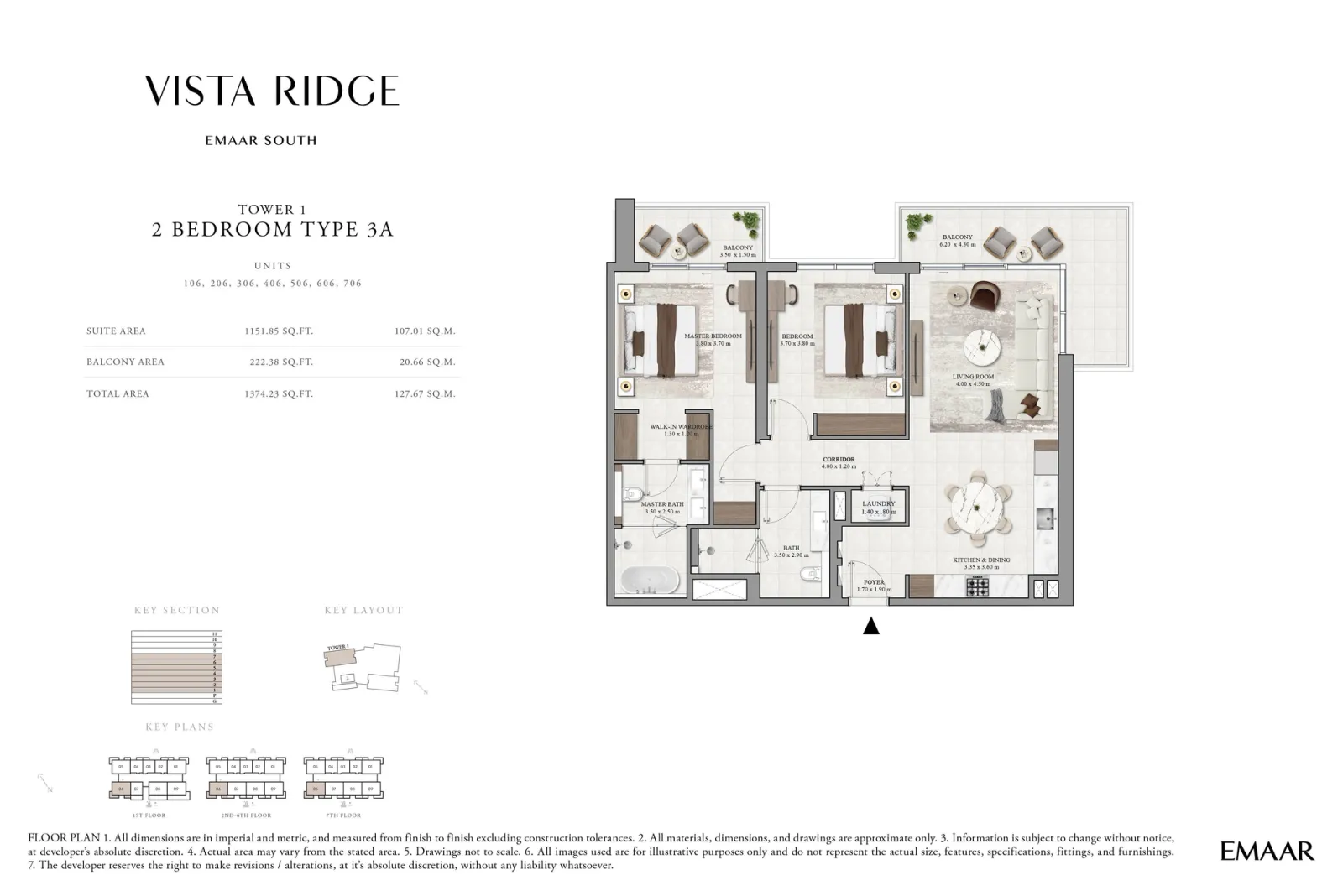 Floor plan for Type 3A