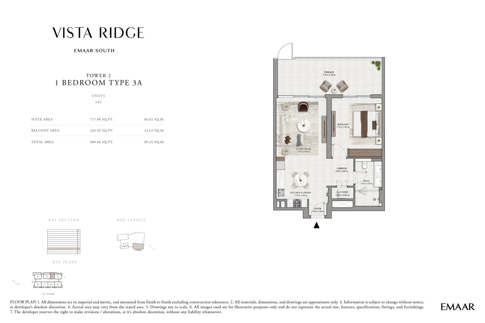 Floor plan for Type 3A