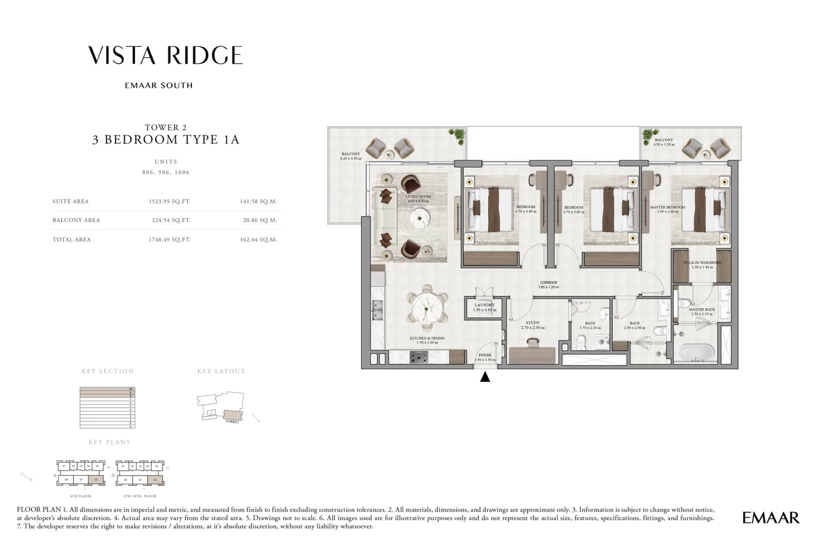 Floor plan for Type 1A