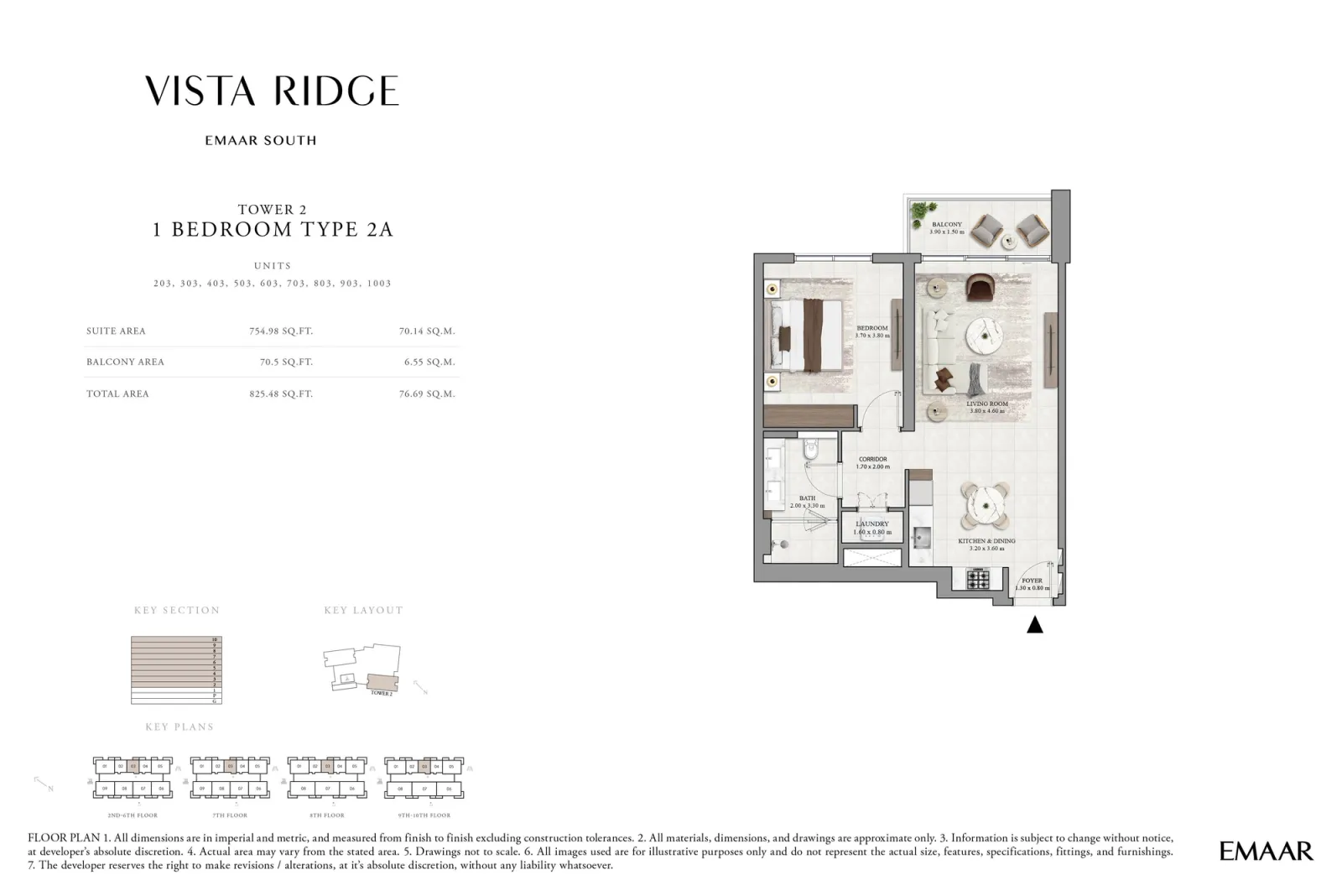 Floor plan for Type 2A
