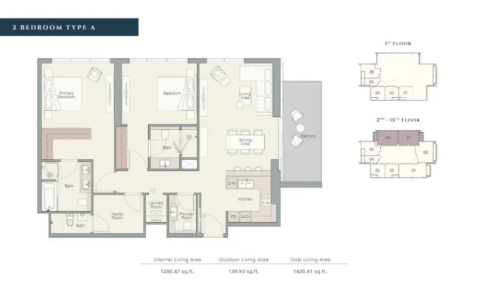 Floor plan for Type A
