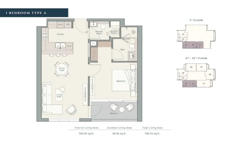 Floor plan for Type A