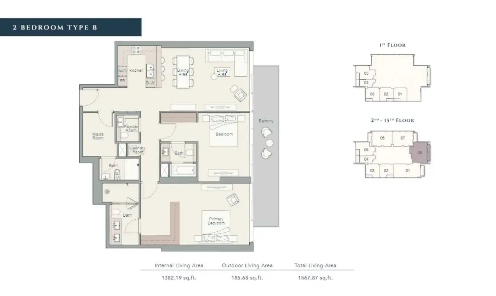 Floor plan for Type B