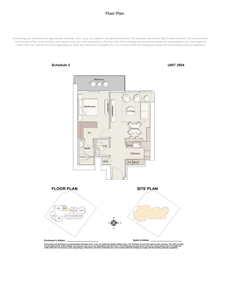 Floor plan for Type 2504