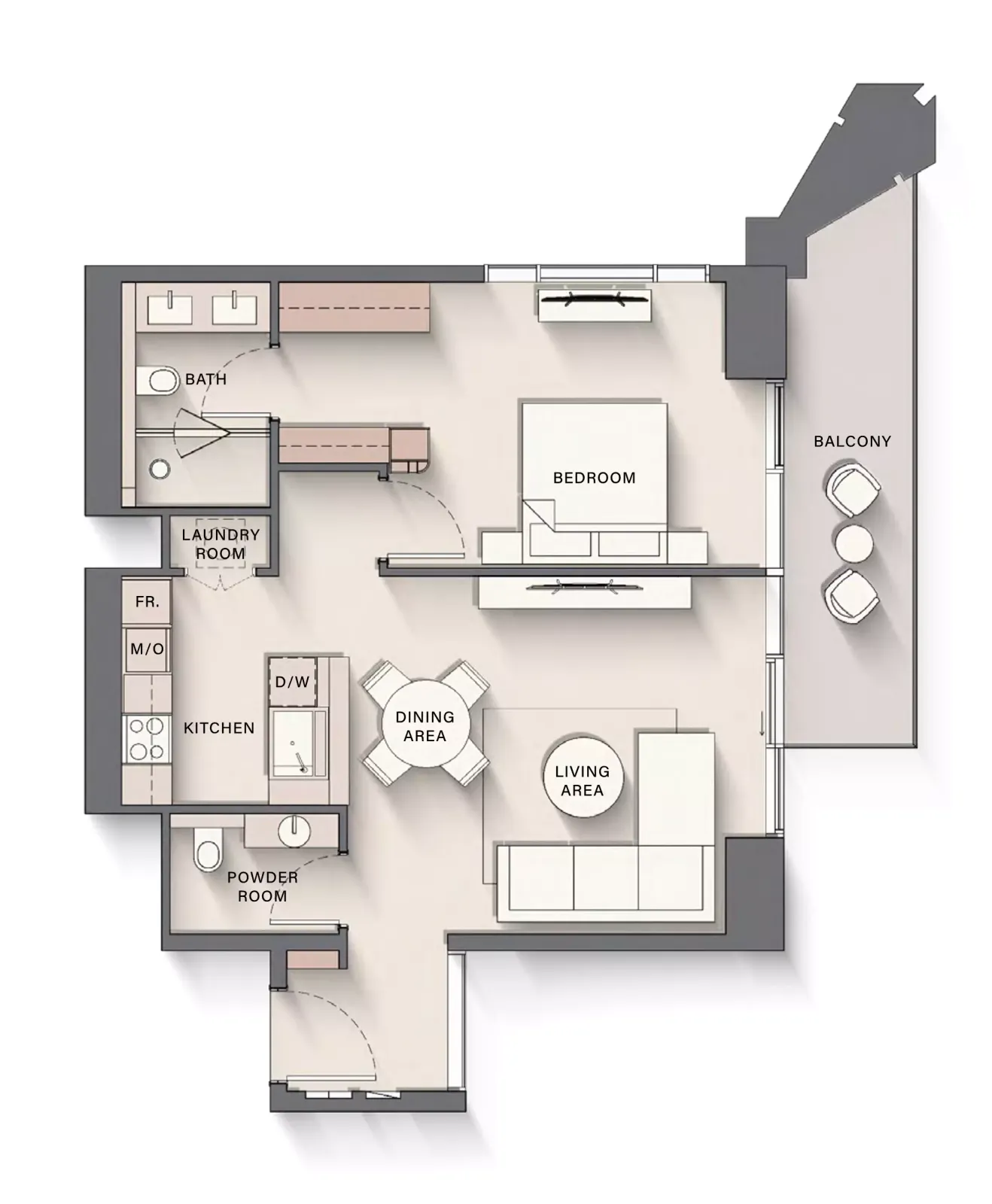 Floor plan for Type G