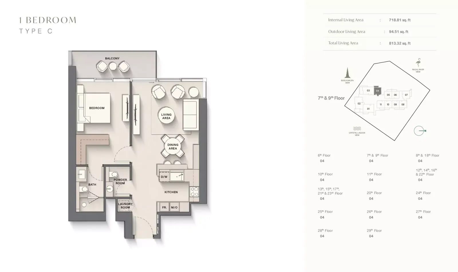 Floor plan for Type C