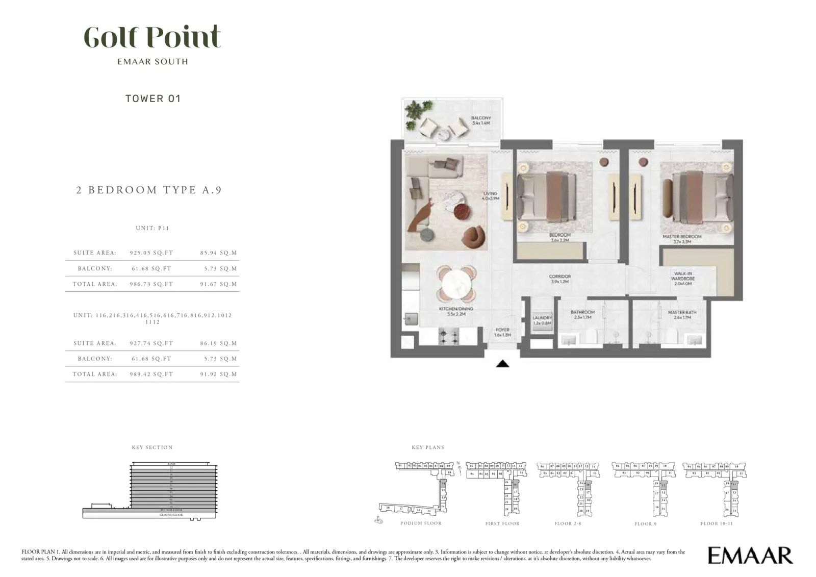 Floor plan for Type A.9