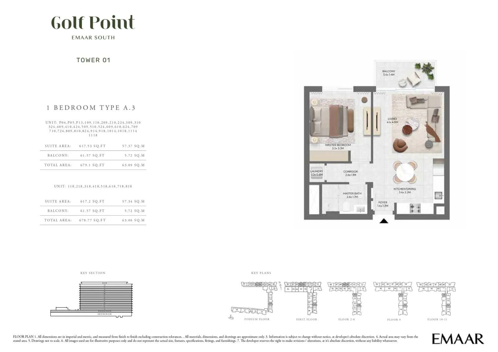 Floor plan for Type A.3