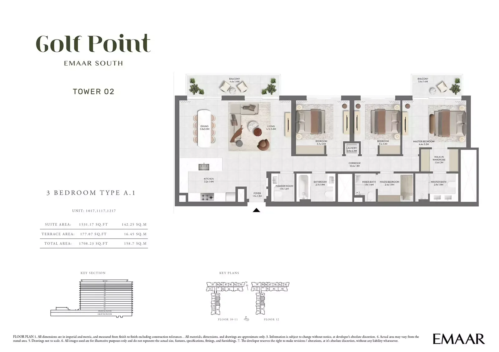 Floor plan for Type A.1