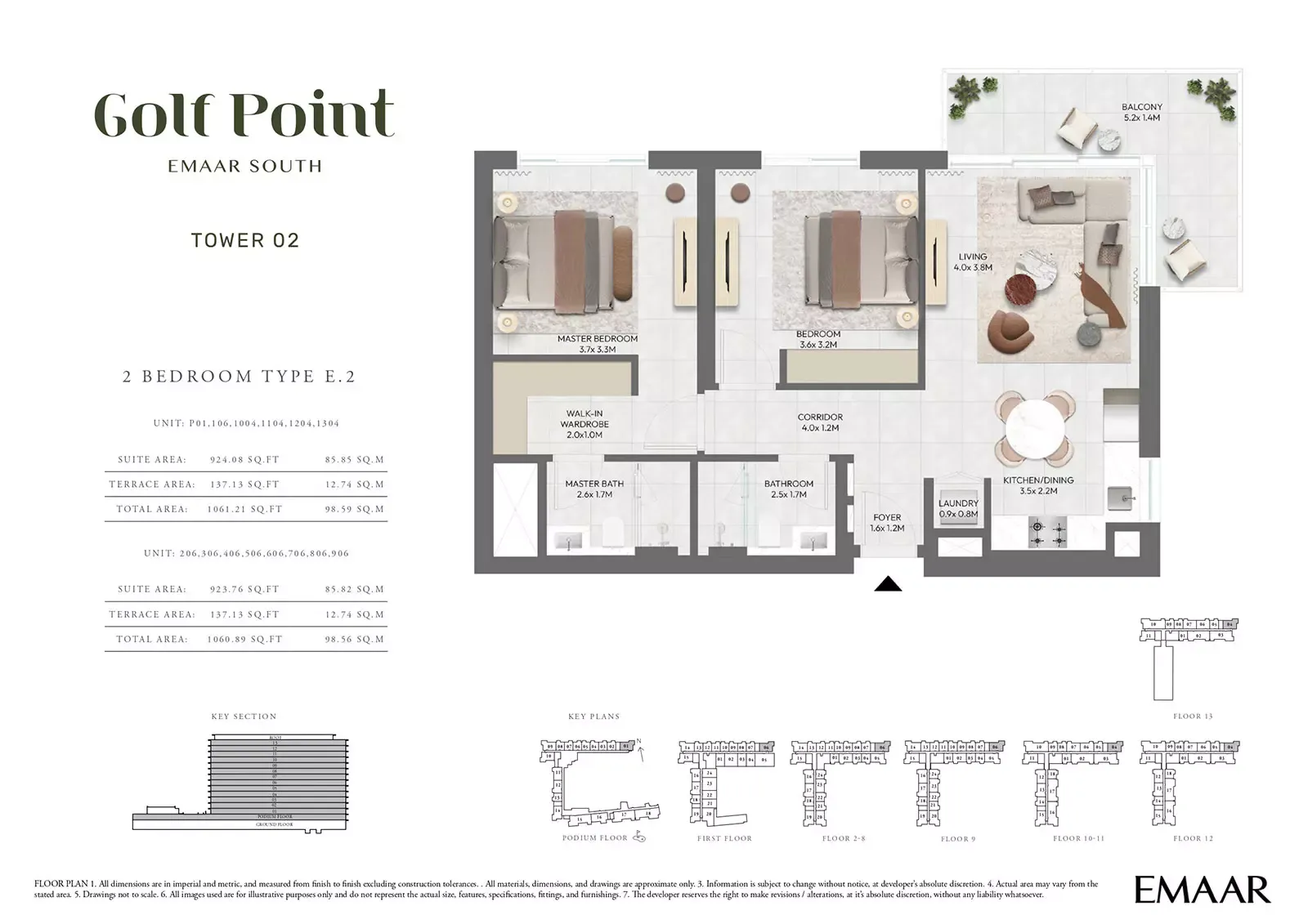 Floor plan for Type E.2