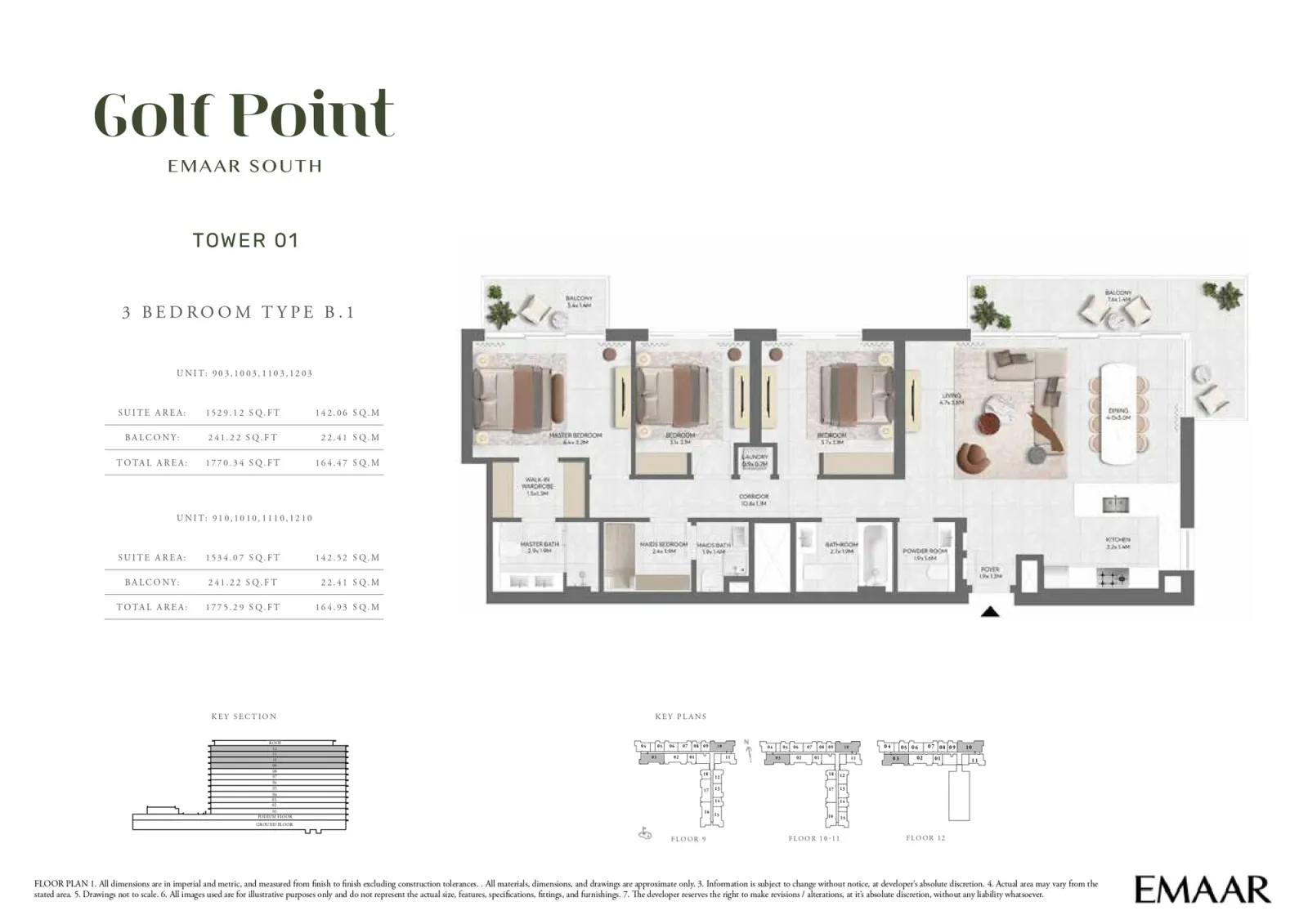 Floor plan for Type B.1