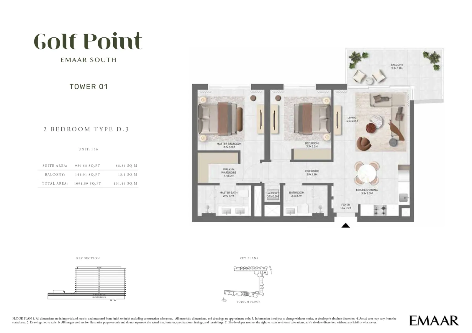 Floor plan for Type D.3