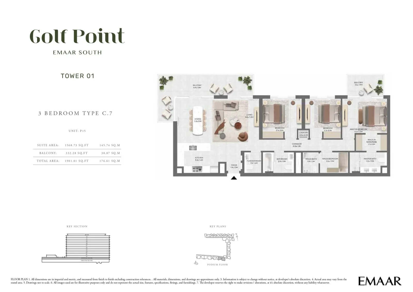 Floor plan for Type C.7