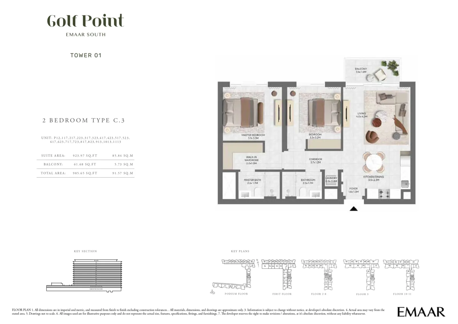 Floor plan for Type C.3
