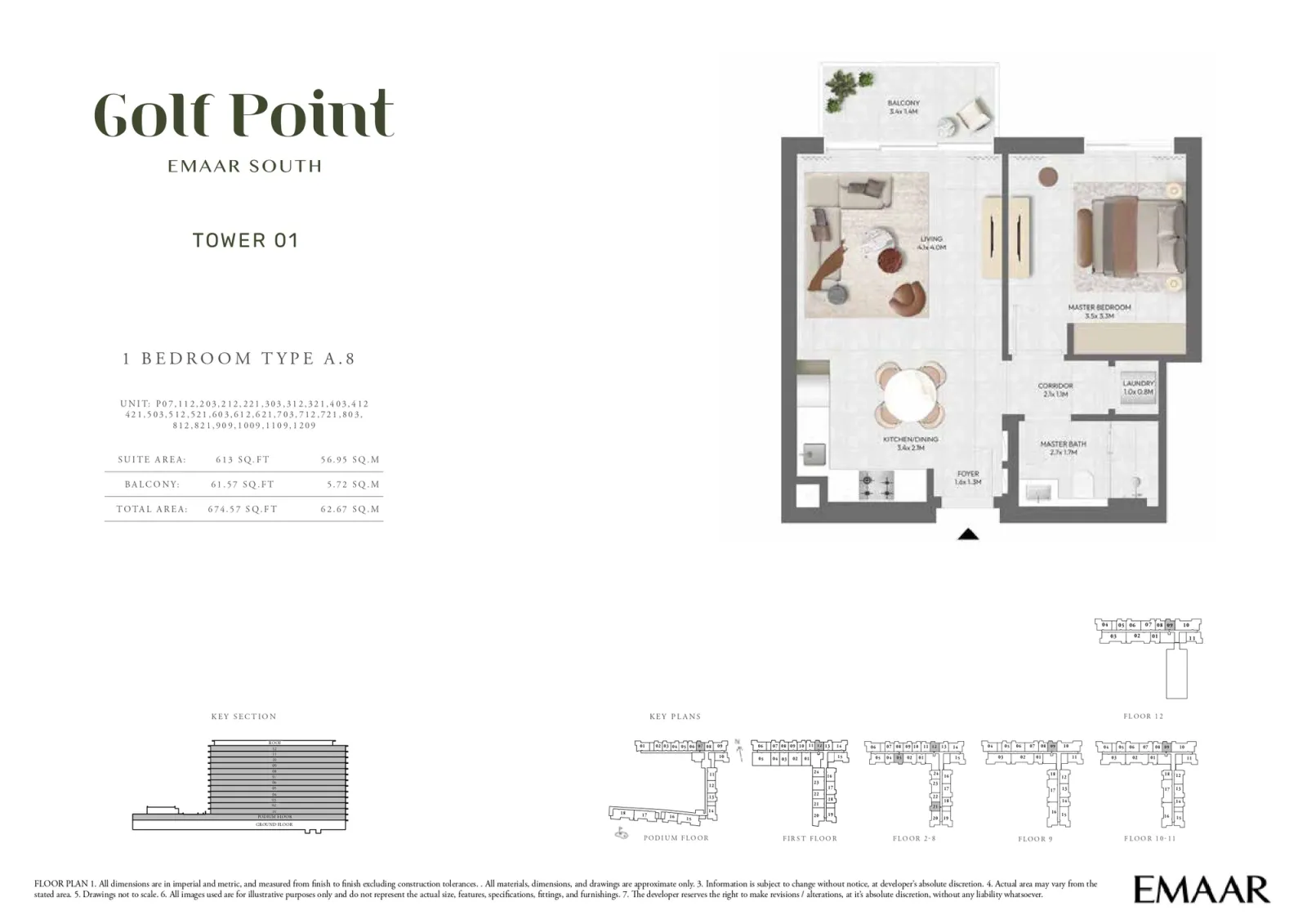Floor plan for Type A.8