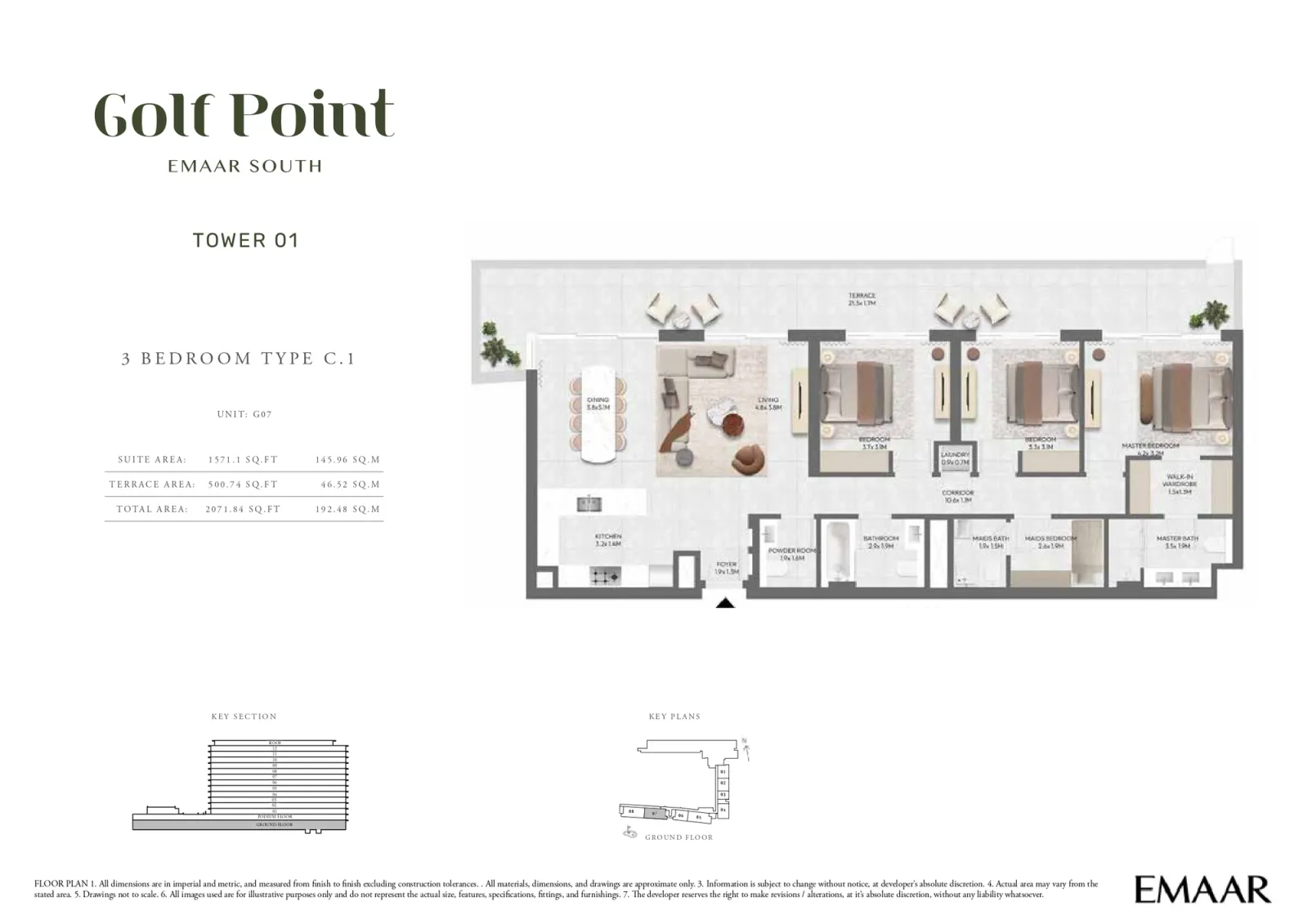 Floor plan for Type C.1