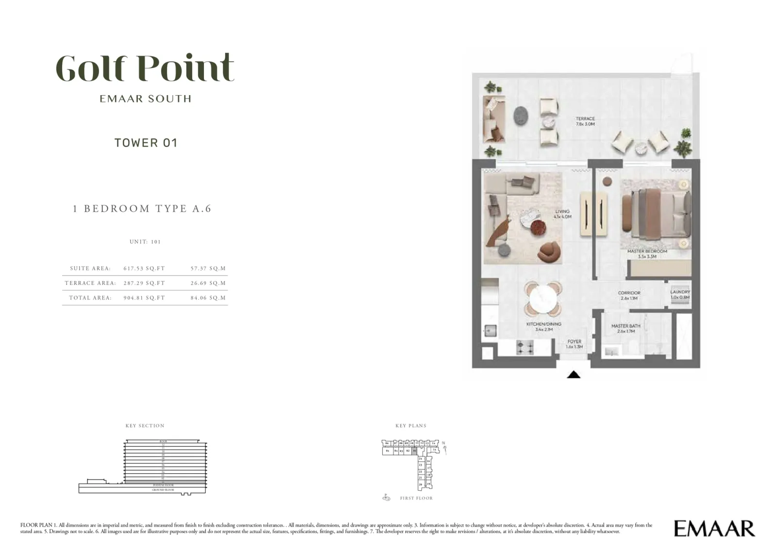 Floor plan for Type A.6