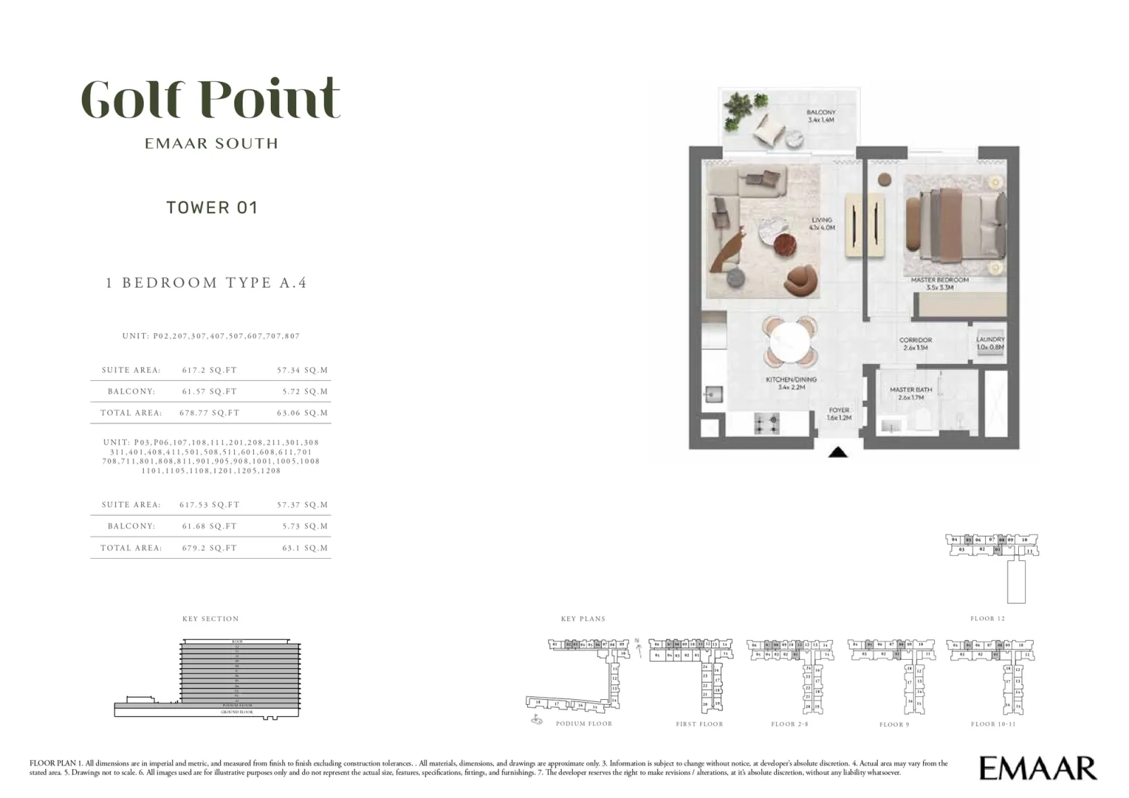 Floor plan for Type A.4