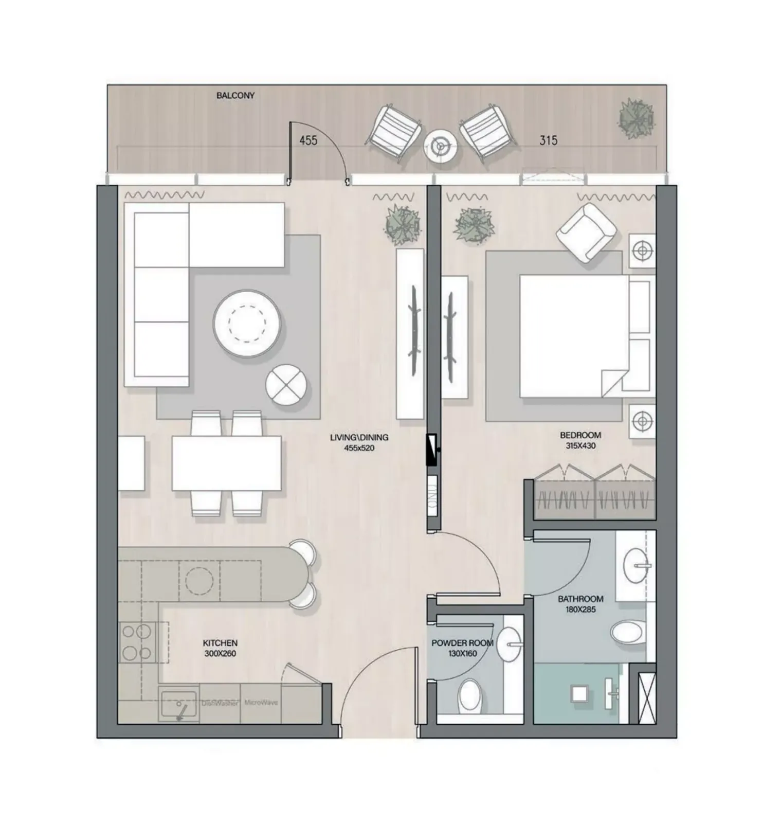Floor plan for Type D