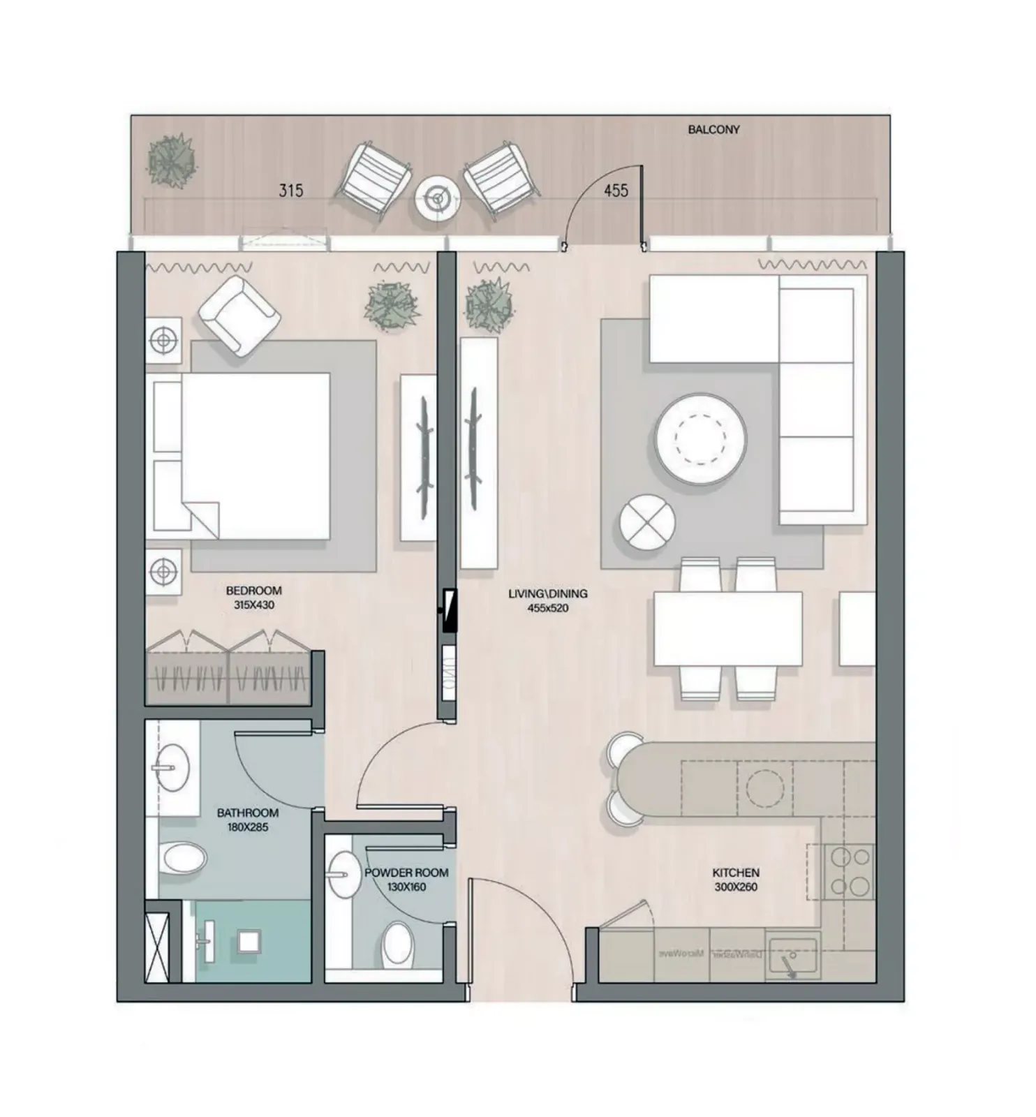 Floor plan for Type A