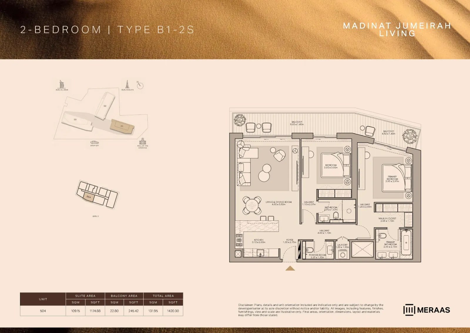 Floor plan for Type B1-2S