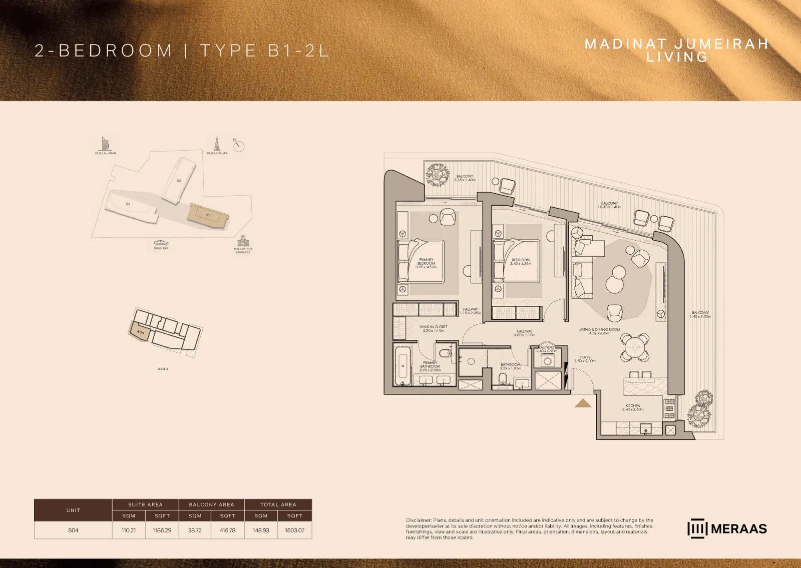 Floor plan for Type B1-2L