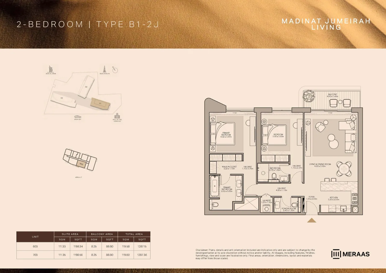 Floor plan for Type B1-2J