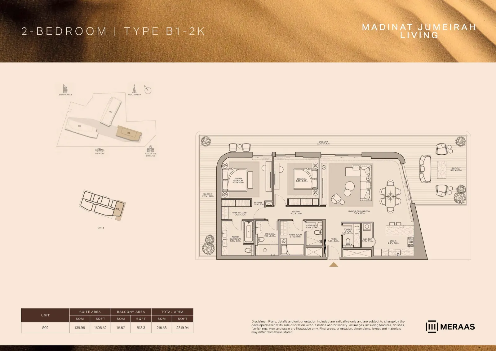 Floor plan for Type B1-2K