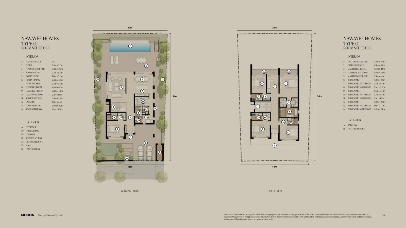 Floor plan for Type 01