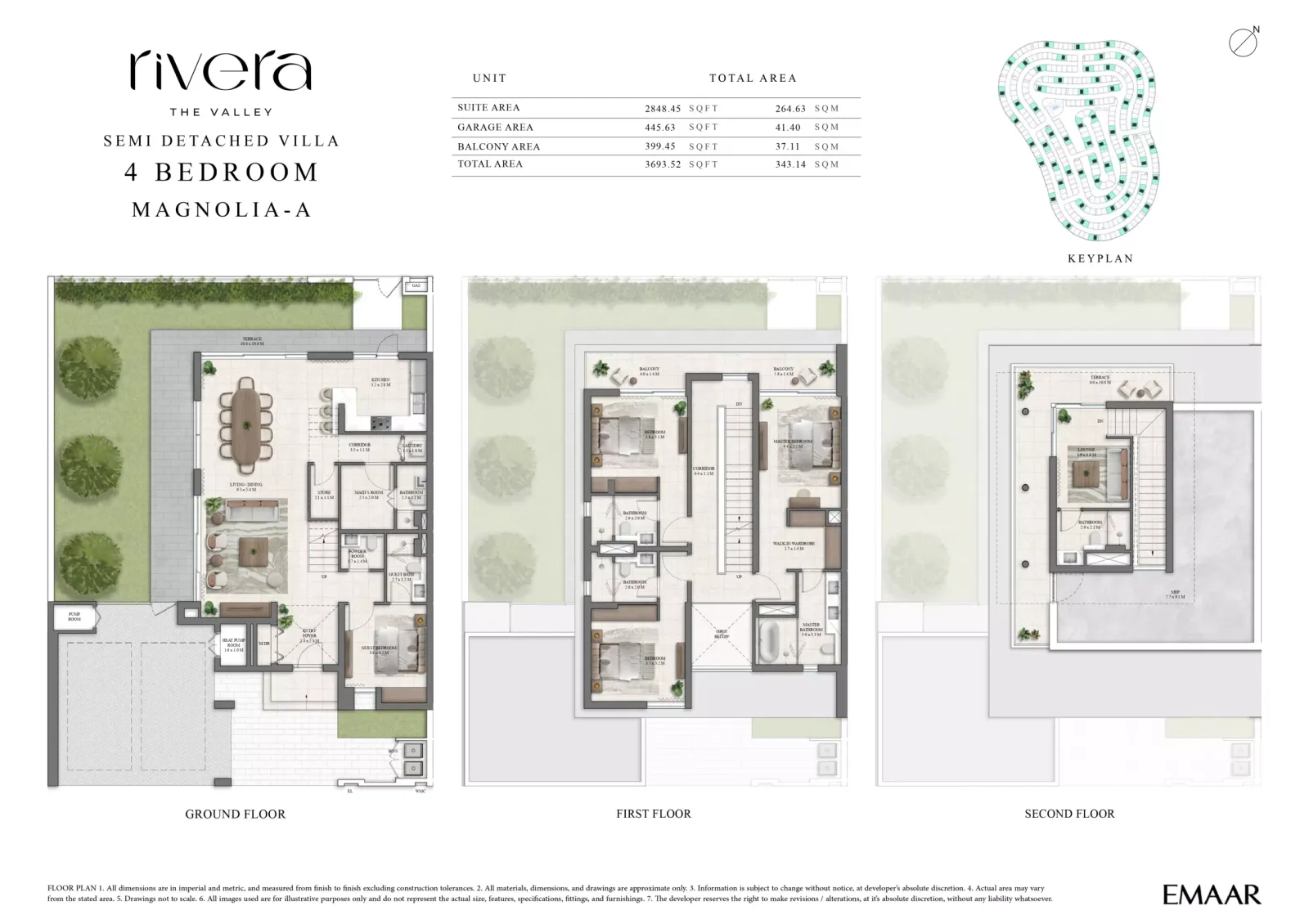 Floor plan for MAGNOLIA-A