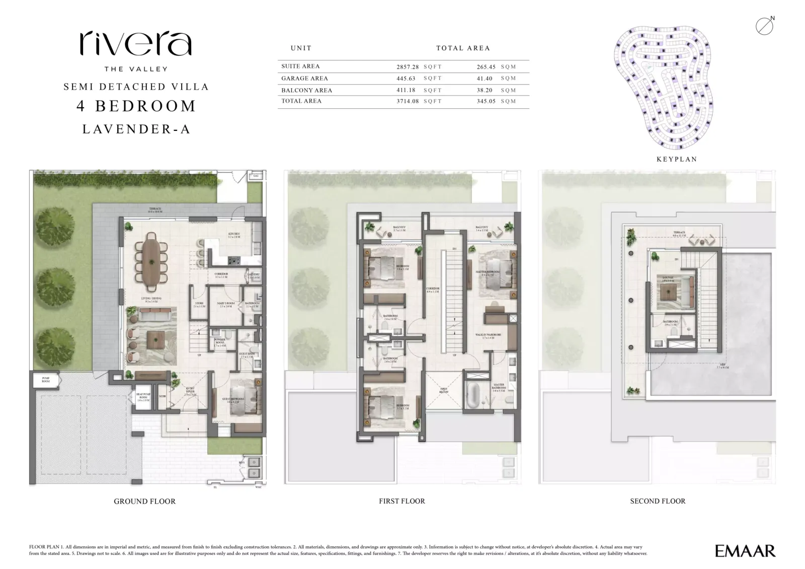 Floor plan for LAVENDER-A