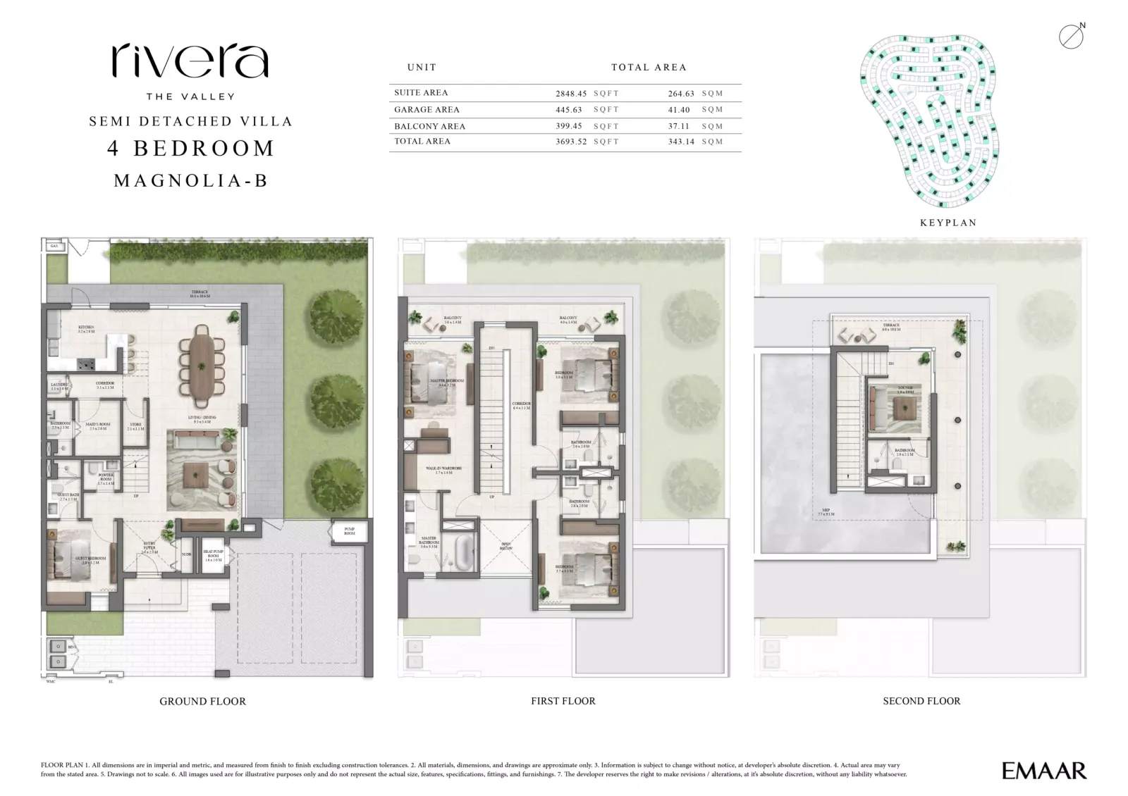Floor plan for MAGNOLIA-B