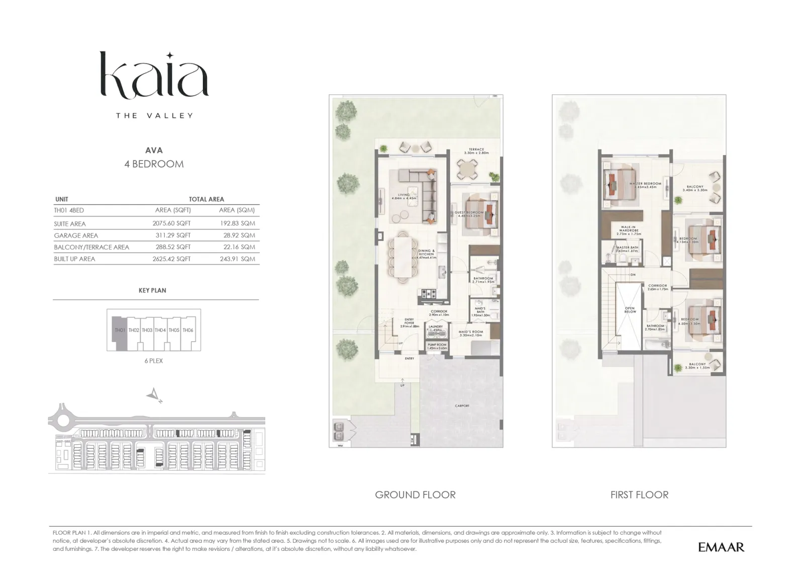 Floor plan for AVA 1B