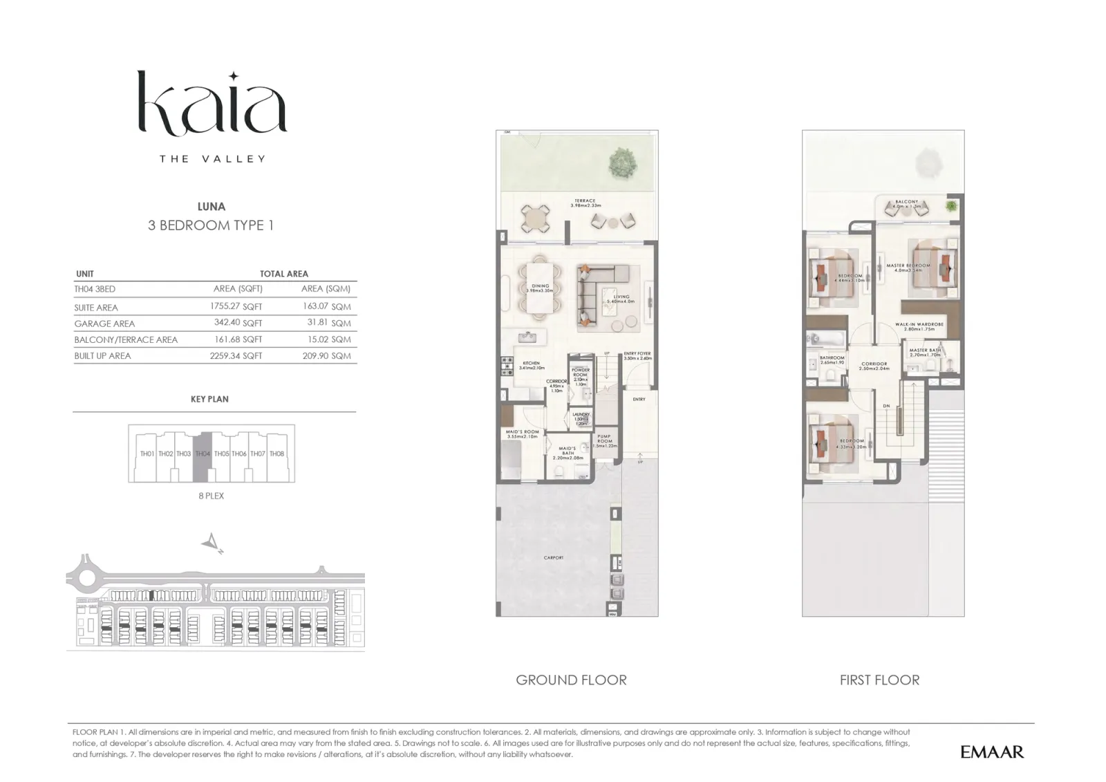 Floor plan for LUNA 1D
