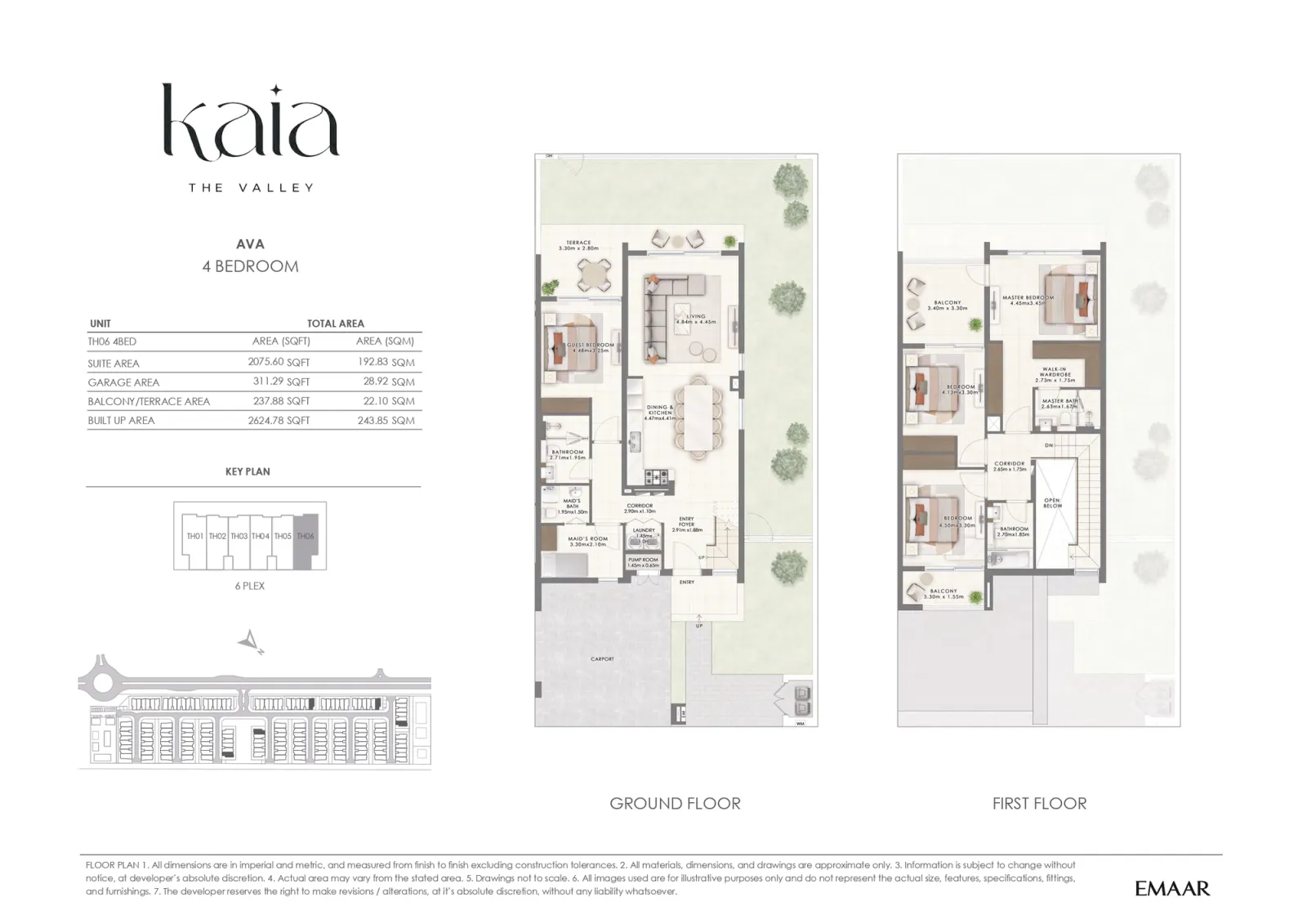 Floor plan for AVA 1A