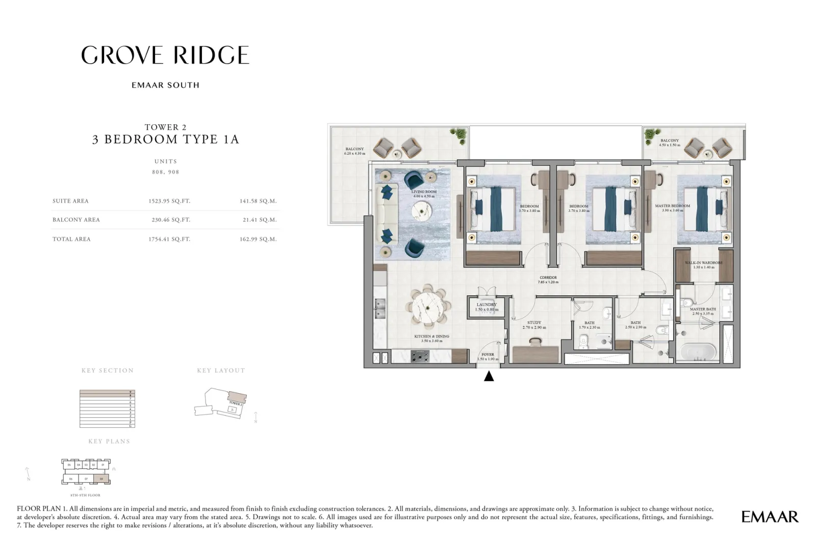 Floor plan for Type 1A
