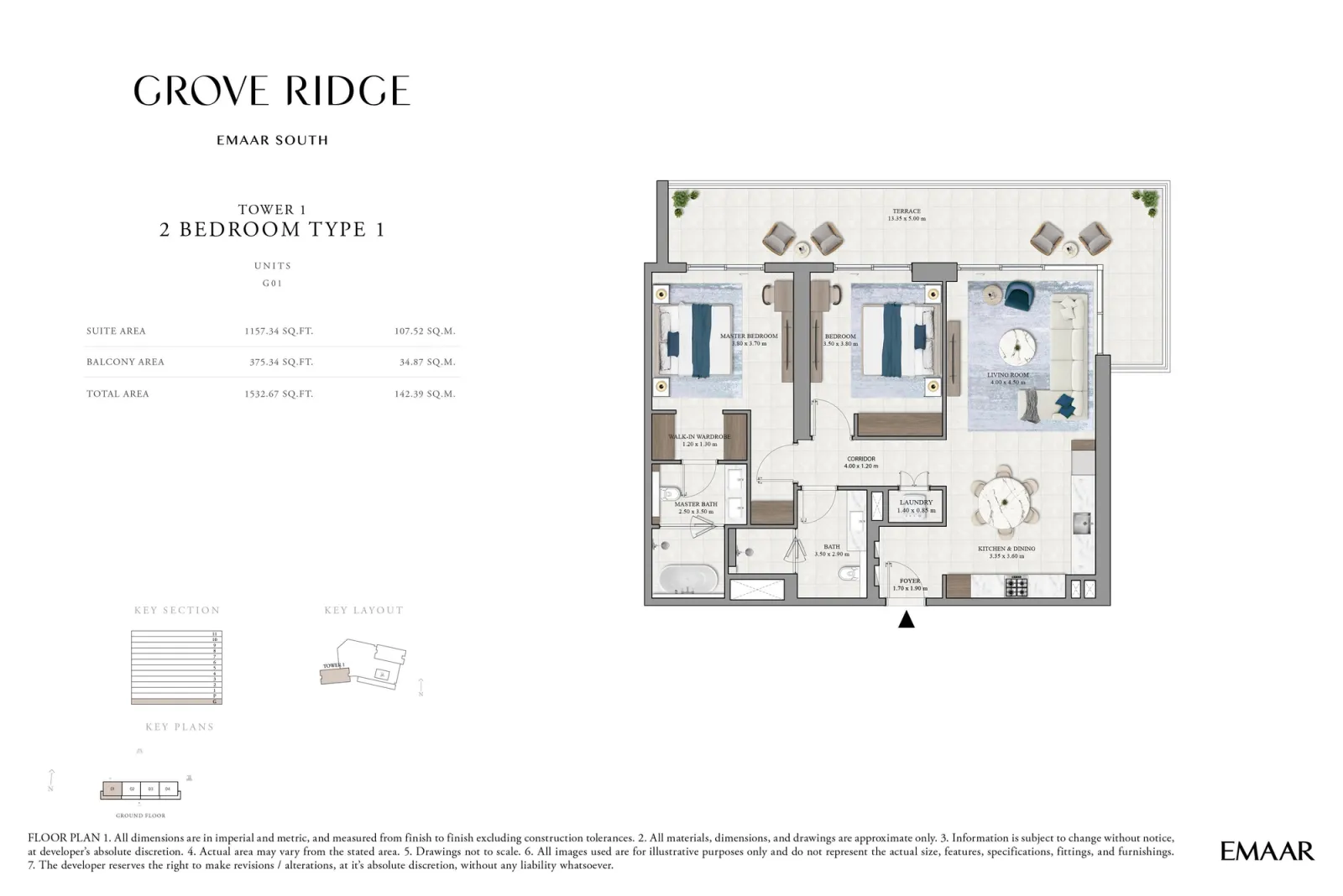 Floor plan for Type 1