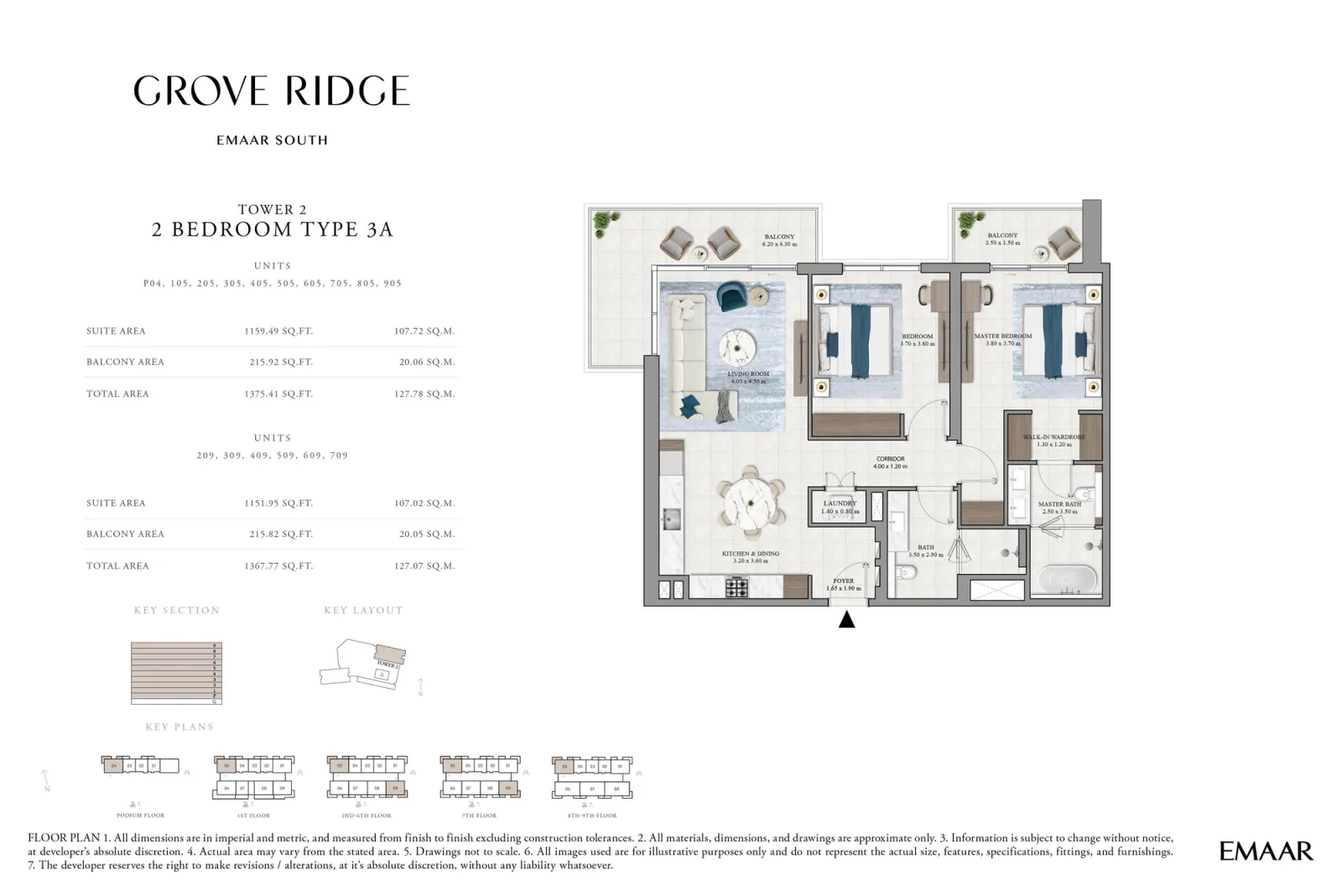 Floor plan for Type 3A