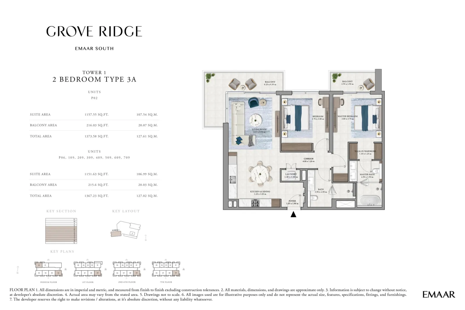 Floor plan for Type 3A