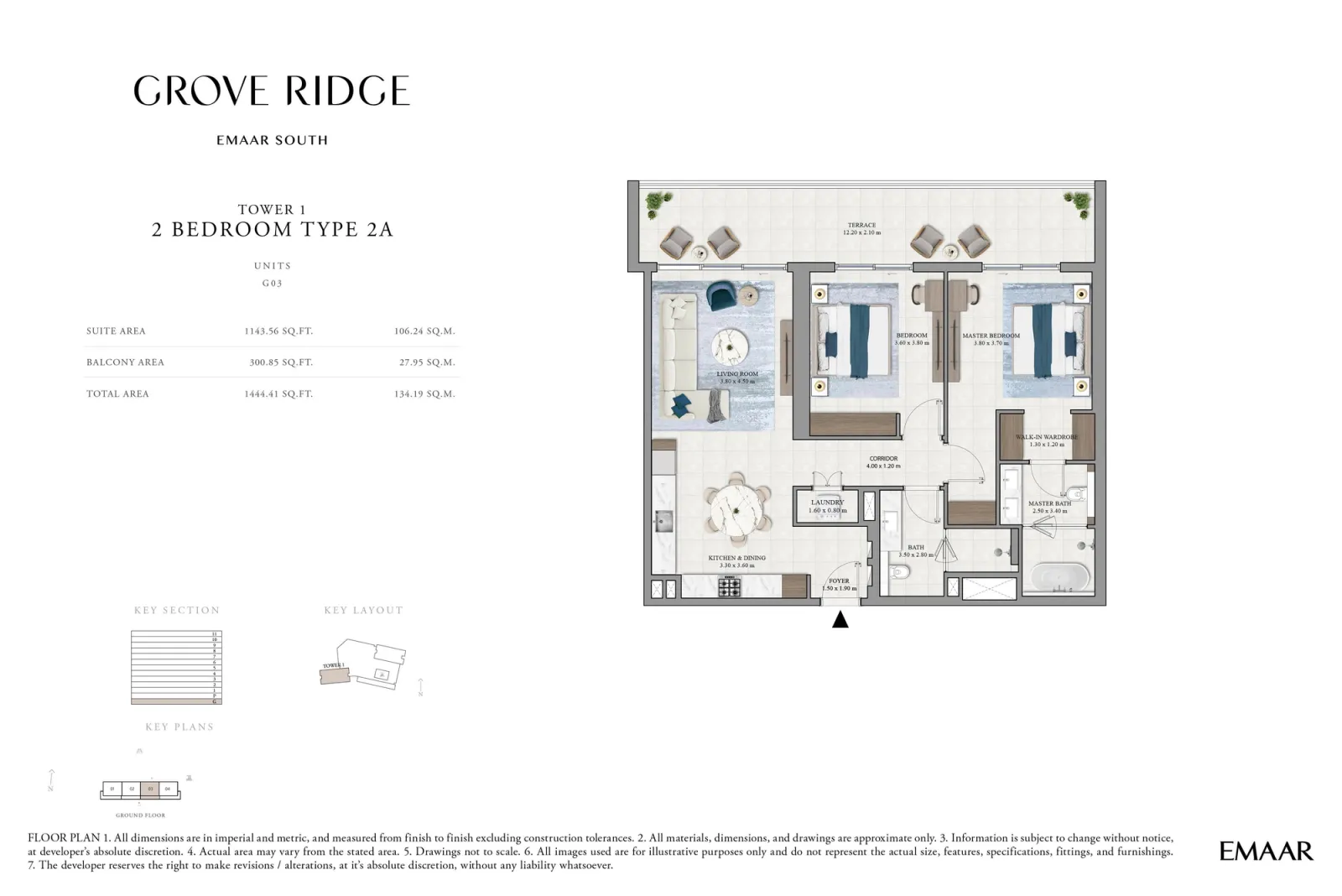 Floor plan for Type 2A
