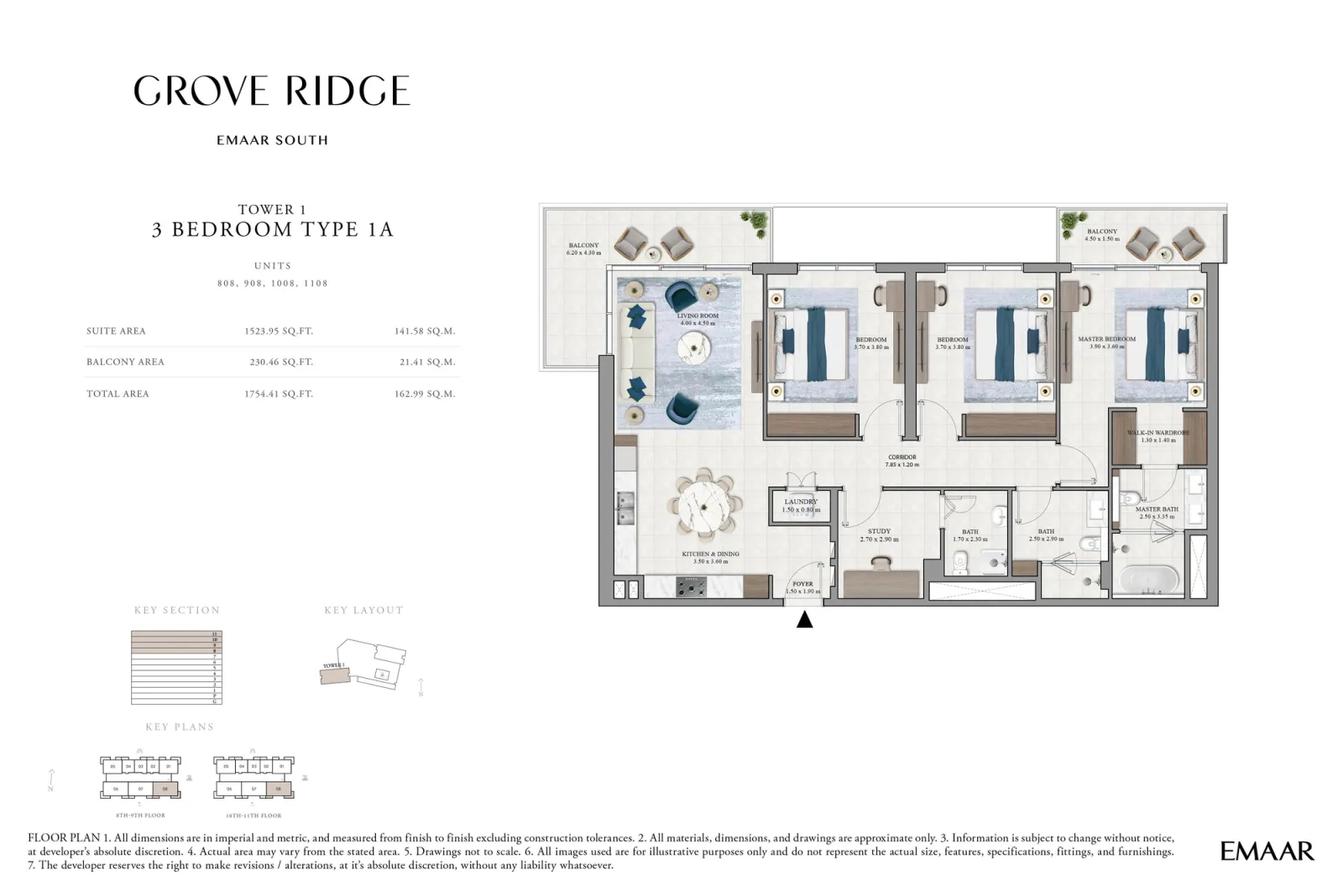 Floor plan for Type 1A