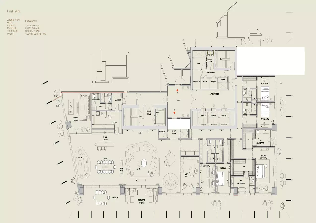 Floor plan for Type A
