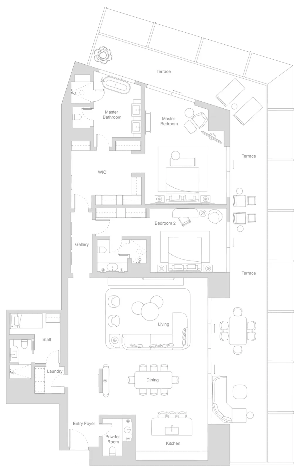 Floor plan for Type B