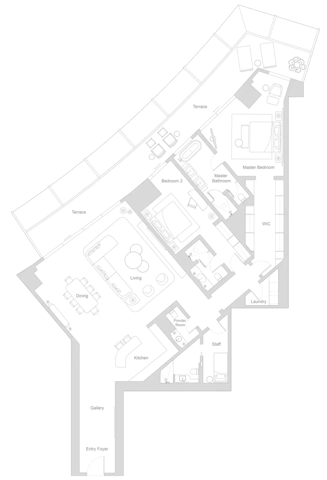 Floor plan for Type A