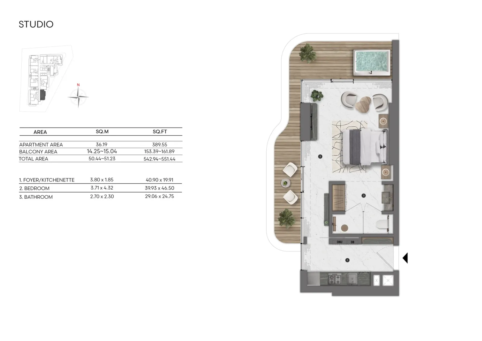Floor plan for Type 01