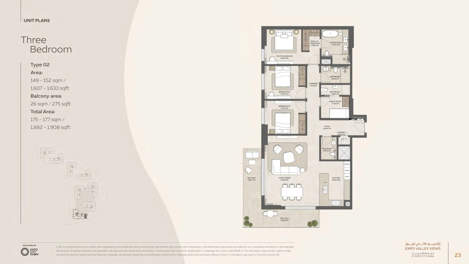Floor plan for Type 02