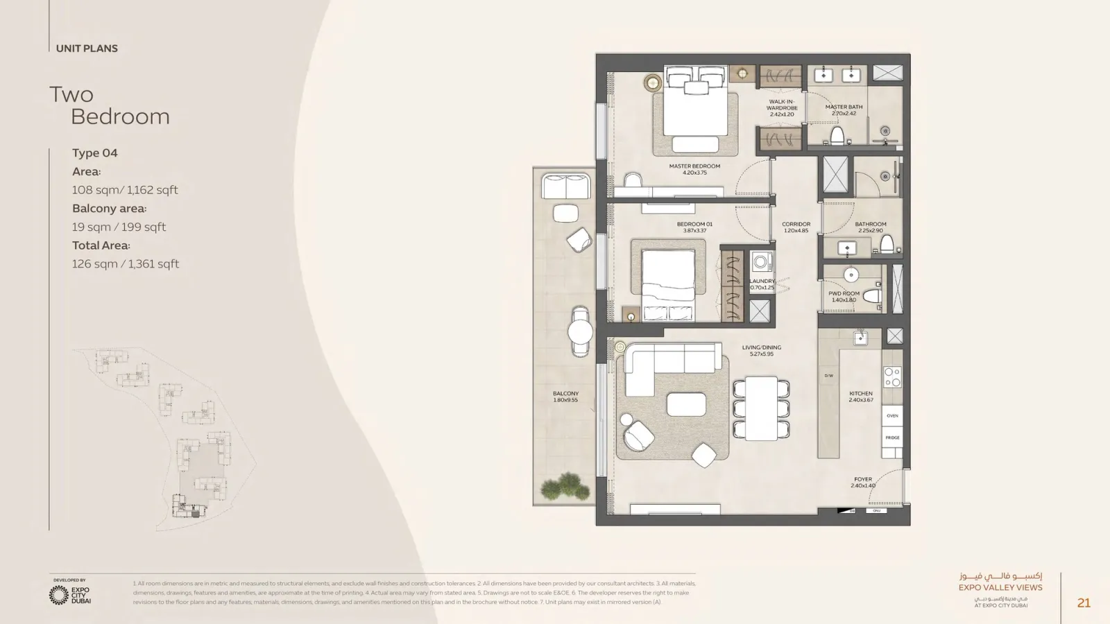Floor plan for Type 04