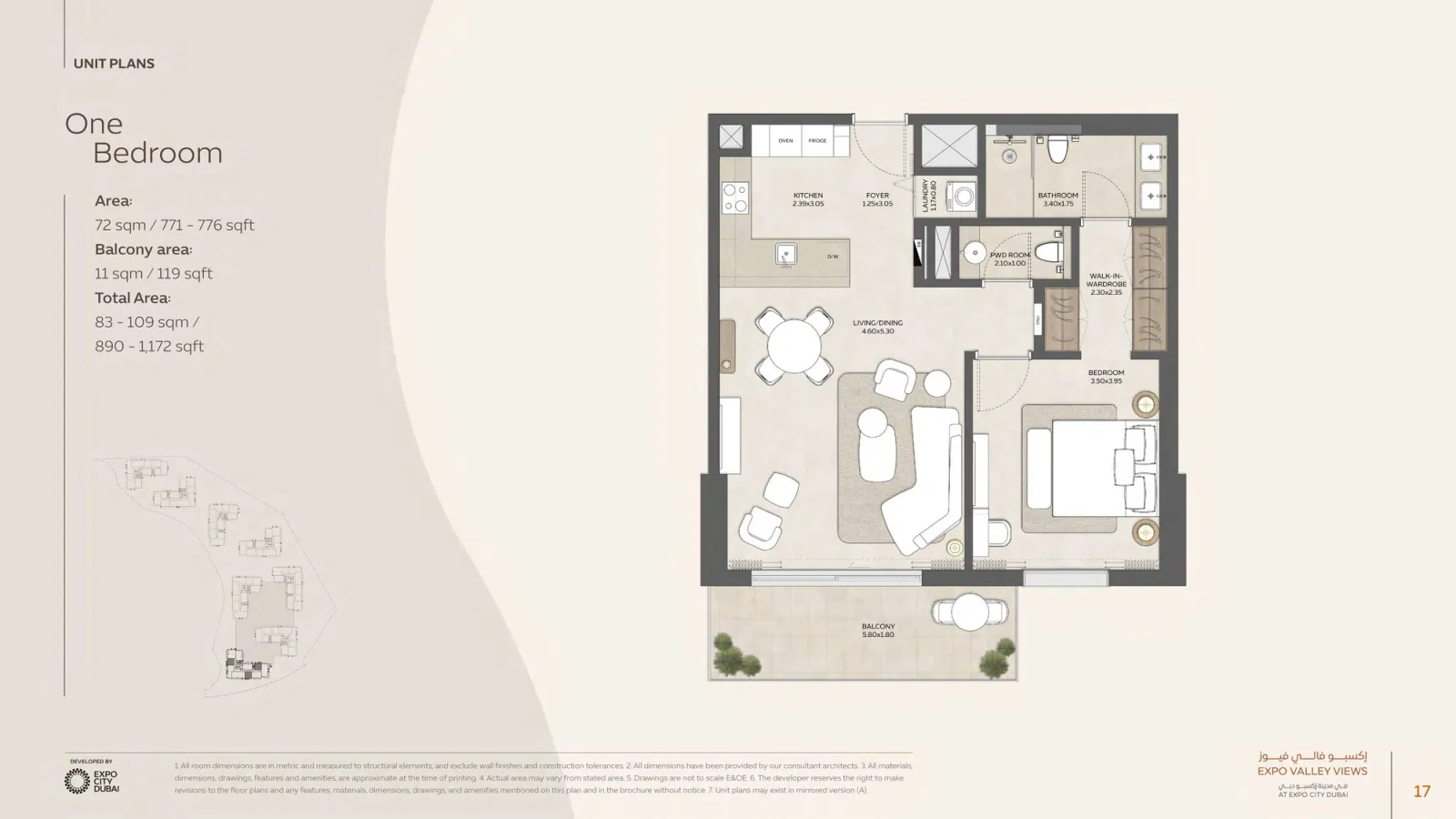 Floor plan for Type 01