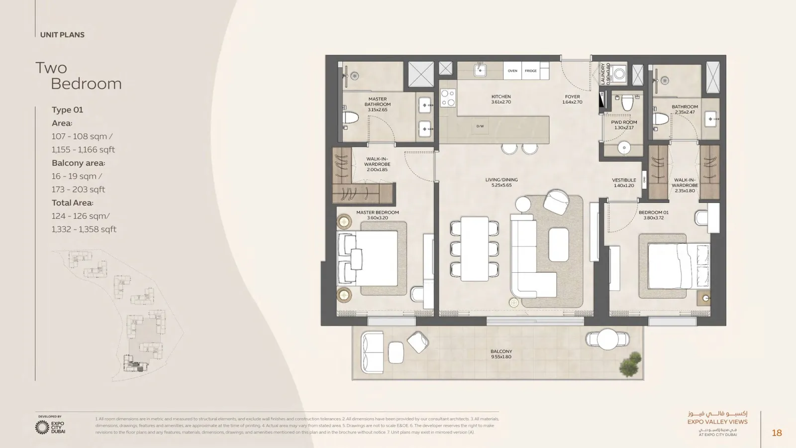 Floor plan for Type 01