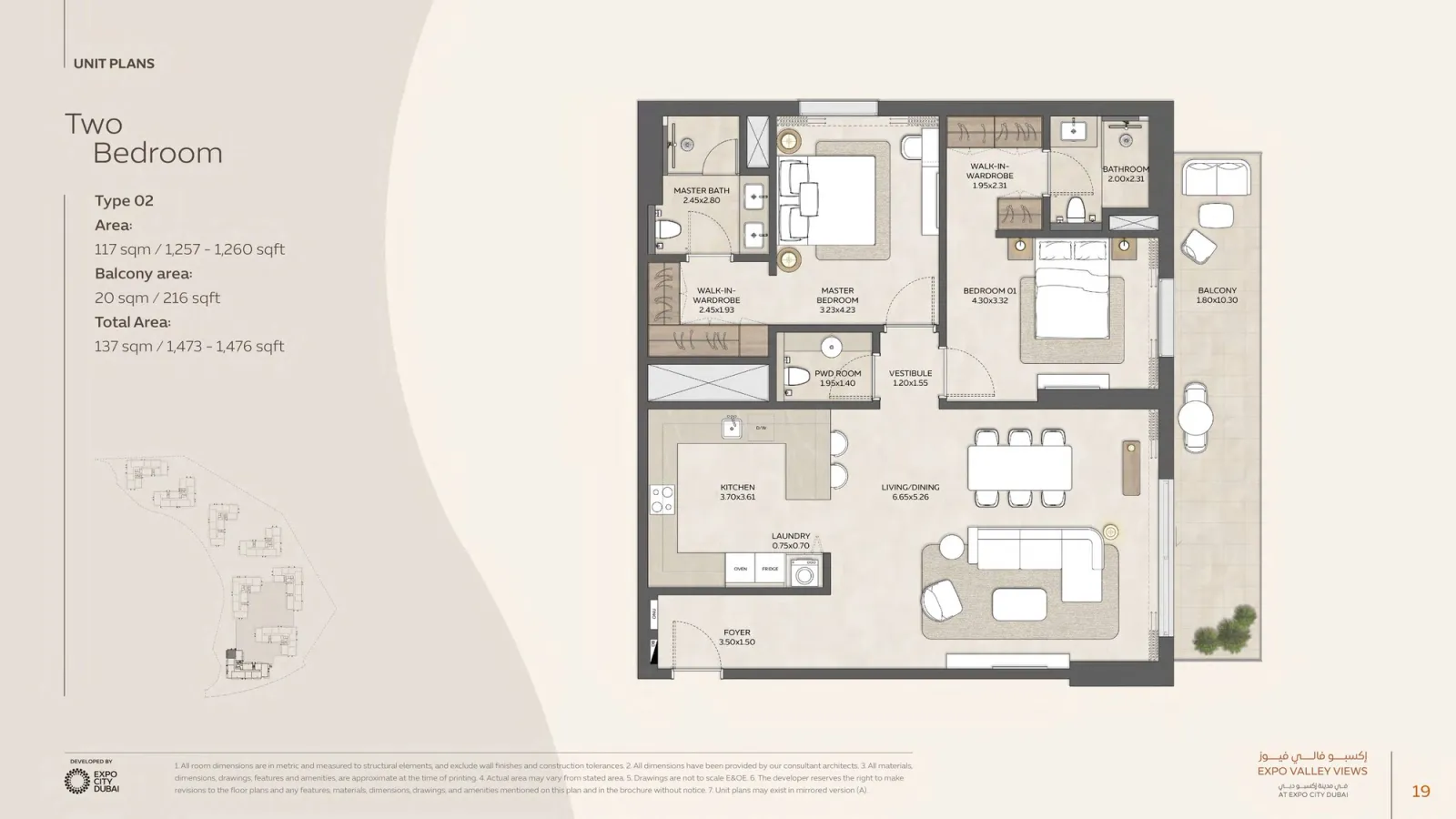 Floor plan for Type 02